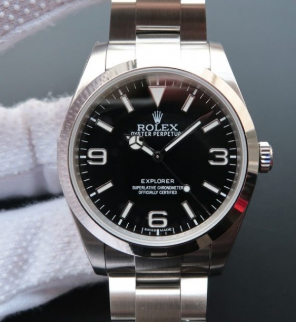 Rolex EXPLORER I 214270 39mm Noob Black Dial SS Bracelet A2824