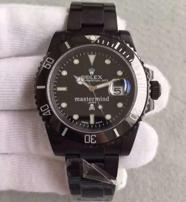 Rolex Mastermind Submariner 116610 PVD Black Dial PVD Bracelet A2836