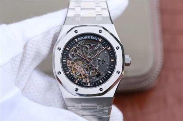 Audemars Piguet Royal Oak 41mm Double Balance Wheel Openworked 15407 SS JF SS Bracelet A3132