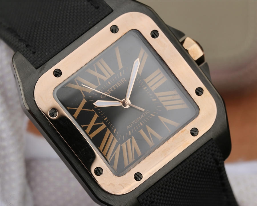 Cartier Santos 100  Pink Gold  - 1:1 Superclone